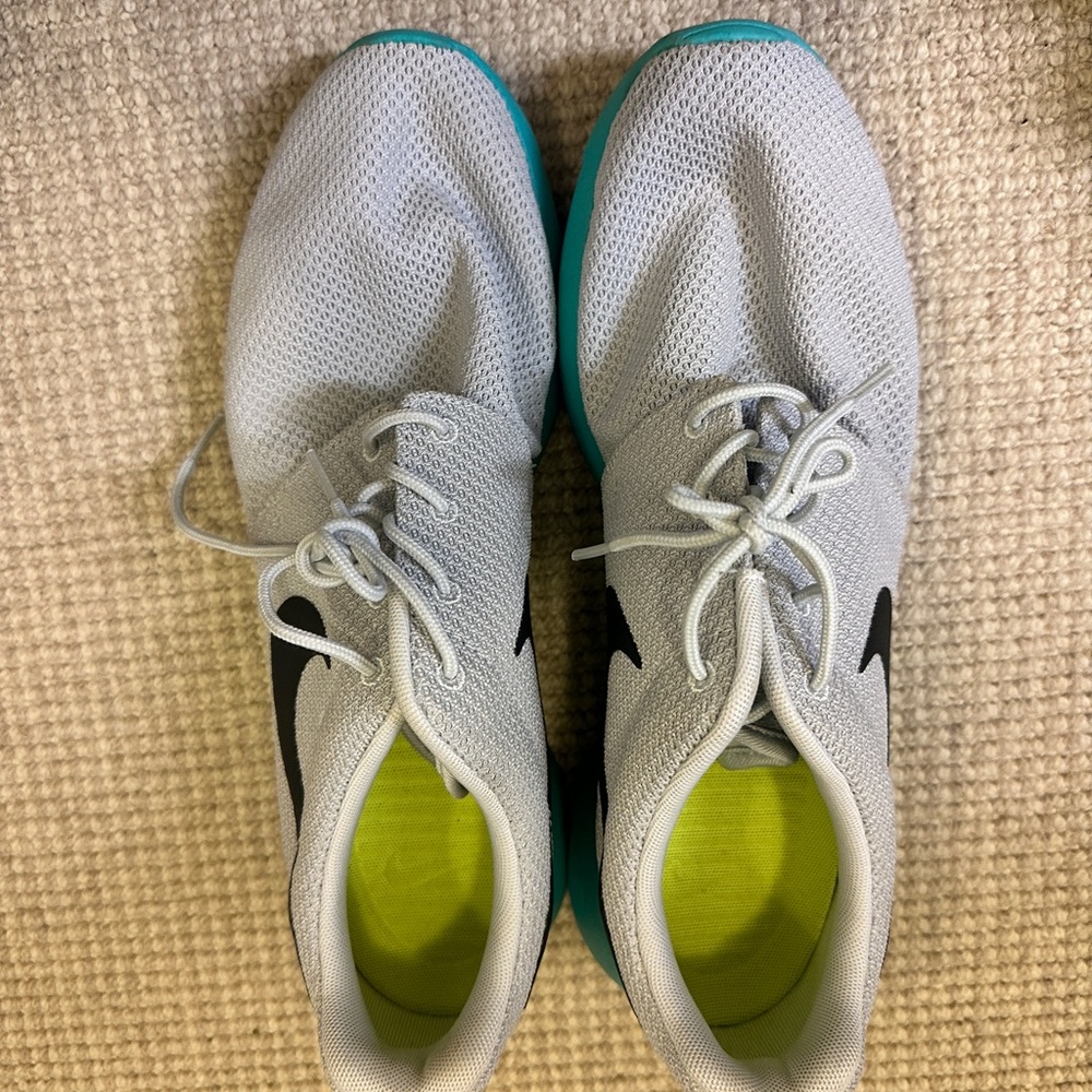 Nike Gray and Teal Athletic Shoes